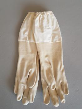 Nitrilhandschuhe weiß/gelb